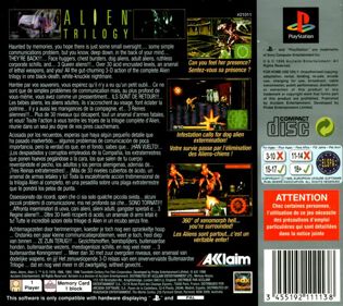 Alien Trilogy - Box - Back (Europe) - 897x800