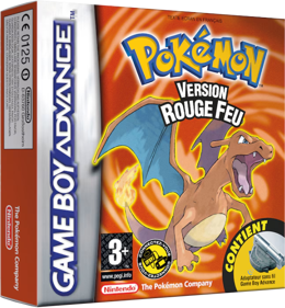 Pokémon FireRed Version - Box - 3D (France) - 588x635