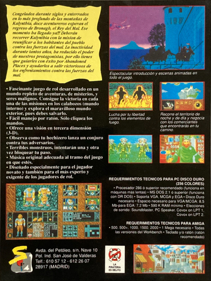 Abandoned Places: A Time for Heroes - Box - Back (Spain) - 585x779