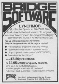 Lynchmob - Advertisement Flyer - Front (United Kingdom) - 444x628