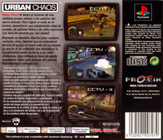 Urban Chaos - Box - Back (Spain) - 1617x1394