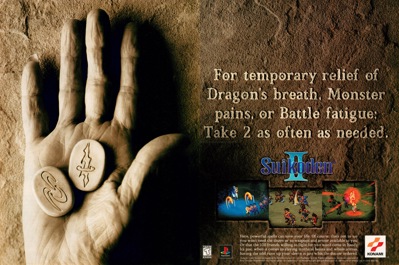Suikoden II - Advertisement Flyer - Front (North America) - 3316x2200