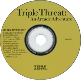 Triple Threat: An Arcade Adventure - Disc (North America) - 965x960