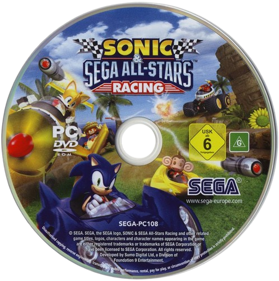 Sonic & SEGA All-Stars Racing - Disc (Germany) - 498x501