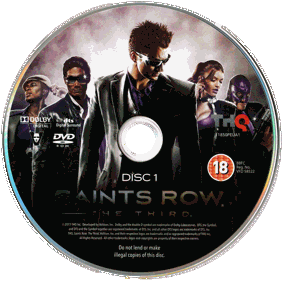 Saints Row: The Third - Disc (Europe) - 2927x2891