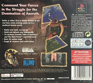 Warcraft II: The Dark Saga - Box - Back (United Kingdom) - 765x680