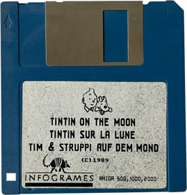 Tintin on the Moon - Disc (Spain) - 891x929