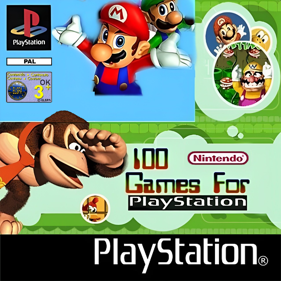 100 Nintendo Games For Playstation - Box - Front (Europe) - 1000x1000