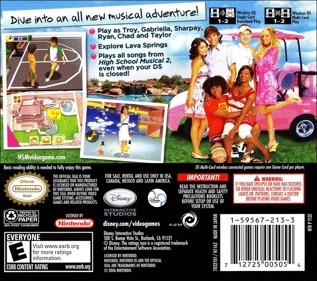 High School Musical 2: Work This Out! - Box - Back (North America) - 768x680