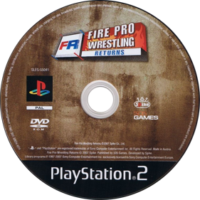 Fire Pro Wrestling Returns - Disc (Europe) - 762x761