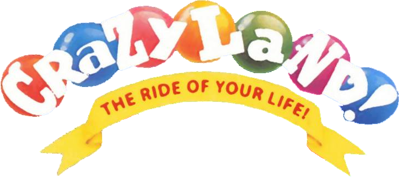 Crazyland! The Ride Of Your Life! - Clear Logo (North America) - 725x322