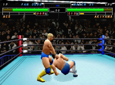 Zen Nihon Pro Wrestling Featuring Virtua - Screenshot - Gameplay (Japan) - 606x448