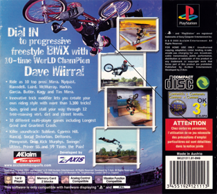 Dave Mirra Freestyle BMX - Box - Back (Europe) - 1626x1453