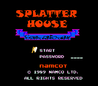 Splatterhouse: Wanpaku Graffiti - Screenshot - Game Title (World) - 256x224