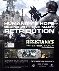 Resistance: Retribution - Advertisement Flyer - Front (United States) - 1784x2168