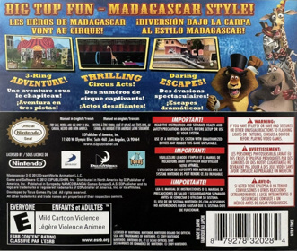 Madagascar 3: The Video Game - Box - Back (North America) - 1427x1209