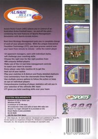 Aussie Rules Coach - Box - Back (United Kingdom) - 567x800