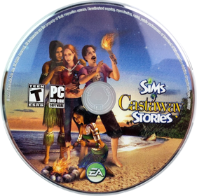 The Sims: Castaway Stories - Disc (North America) - 1138x1135