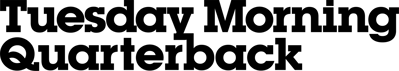 Tuesday Morning Quarterback - Clear Logo (North America) - 2400x427
