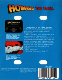 Howard The Duck - Box - Back (Europe) - 806x1033