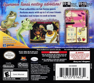 The Princess and the Frog - Box - Back (North America) - 1465x1295
