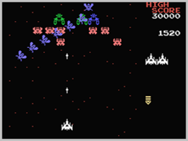 Galaga - Screenshot - Gameplay (World) - 256x192