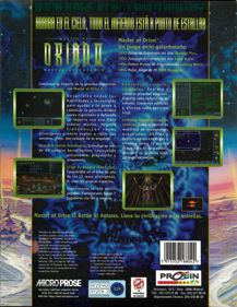 Master of Orion II: Battle at Antares - Box - Back (Spain) - 618x800