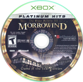 The Elder Scrolls III: Morrowind: Game of the Year Edition - Disc (North America) - 775x769