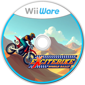 Excitebike: World Rally - Fanart - Disc (World) - 800x800