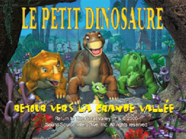 The Land Before Time: Return to the Great Valley - Screenshot - Game Title (France) - 640x480
