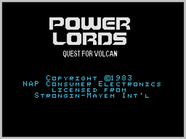 Power Lords: Quest for Volcan - Screenshot - Game Title (World) - 256x192