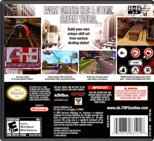 Tony Hawk's Proving Ground - Box - Back - Reconstructed (North America) - 774x708