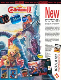 Super Castlevania IV - Advertisement Flyer - Front (United Kingdom) - 2296x3000
