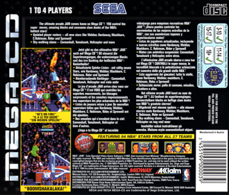 NBA Jam - Box - Back (Europe) - 1292x1100