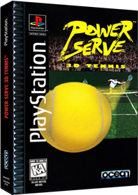 Power Serve 3D Tennis - Box - 3D (North America) - 499x700
