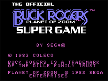 Buck Rogers Super Game - Screenshot - Game Title (World) - 256x192