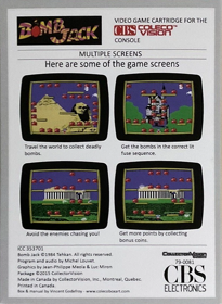 Bomb Jack - Box - Back (Europe) - 497x680