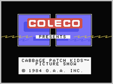 Cabbage Patch Kids: Picture Show - Screenshot - Game Title (North America) - 256x192