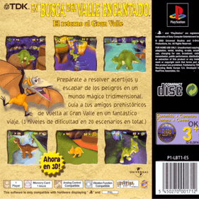 The Land Before Time: Return to the Great Valley - Box - Back (Spain) - 640x640