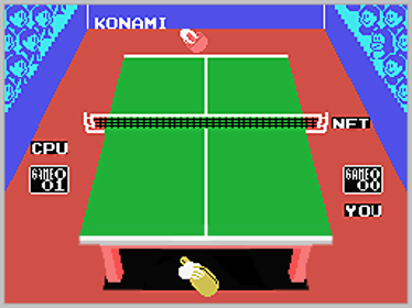 Konami's Ping-Pong - Screenshot - Gameplay (World) - 256x192