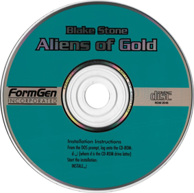 Blake Stone: Aliens of Gold - Disc (Spain) - 799x793