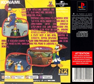 Woody Woodpecker Racing - Box - Back (Italy) - 765x680
