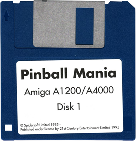 Pinball Mania - Disc (Europe) - 754x784