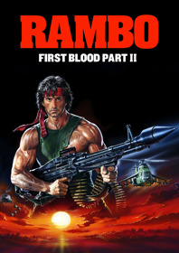 Rambo: First Blood Part II - Fanart - Box - Front (North America) - 1800x2550