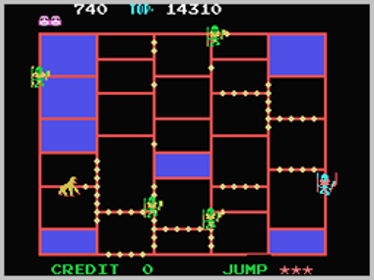 Amidar - Screenshot - Gameplay (World) - 256x192