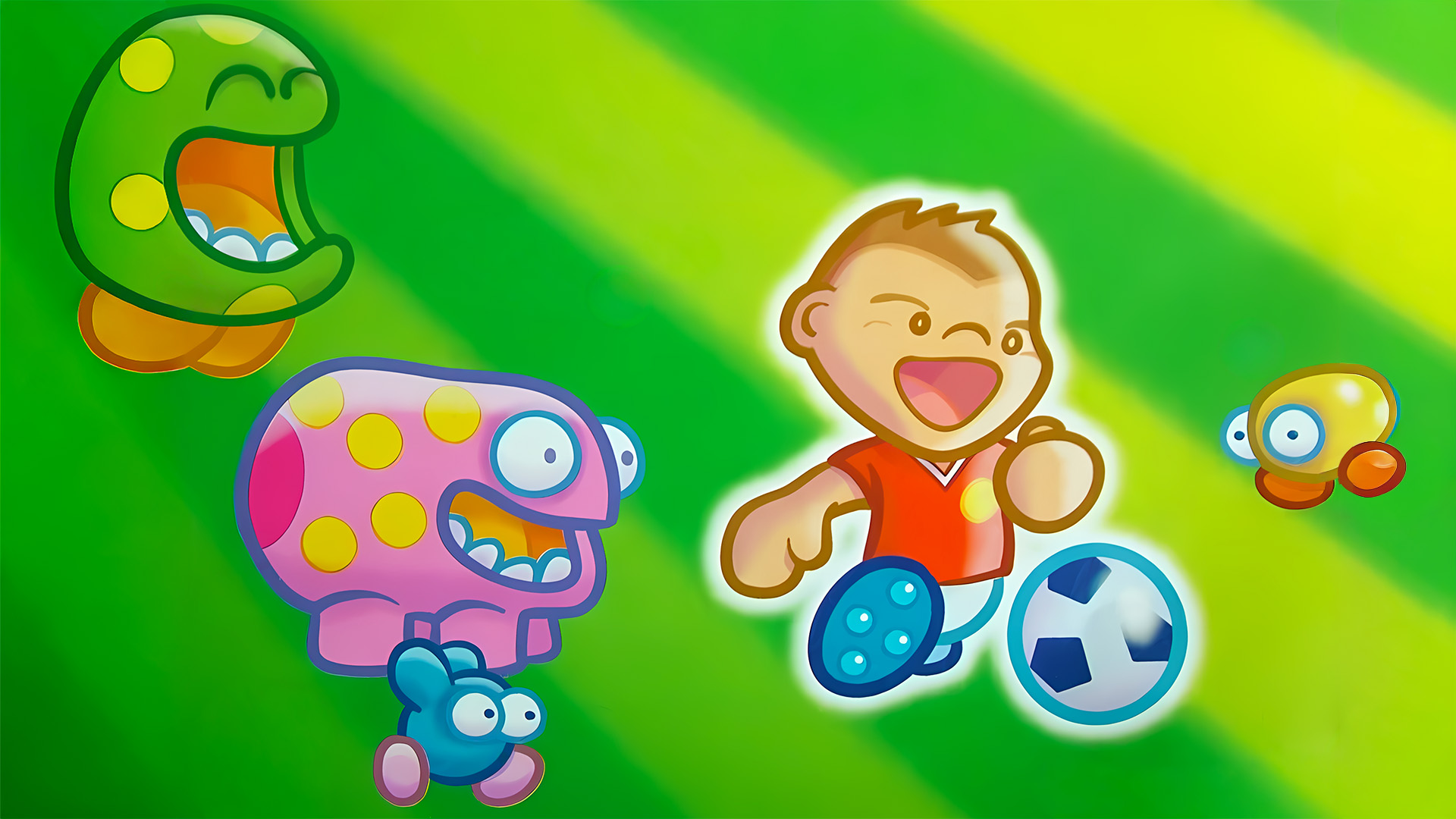 Illustration of Go! Go! Beckham! Adventure on Soccer Island