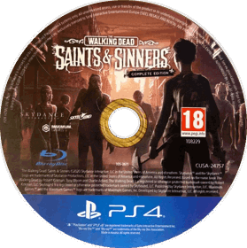 The Walking Dead: Saints & Sinners - Disc (Europe) - 1053x1058