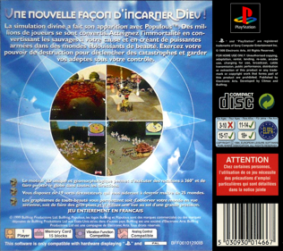 Populous: The Beginning - Box - Back (France) - 765x680
