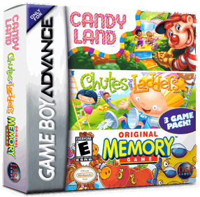 3 Game Pack!: Candy Land / Chutes and Ladders / Original Memory Game - Box - 3D (North America) - 1016x998