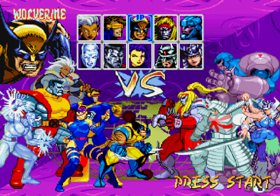 X-Men: Children of the Atom - Screenshot - Game Select (World) - 640x448